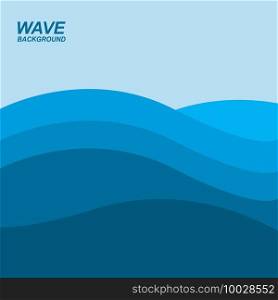 wave background vector illustration design 