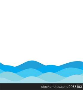 wave background vector illustration design template