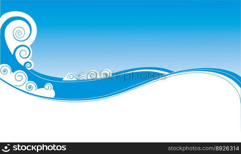 Wave background vector image