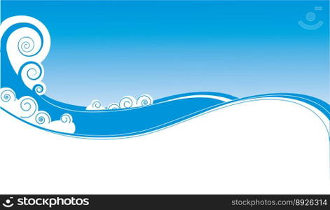 Wave background vector image