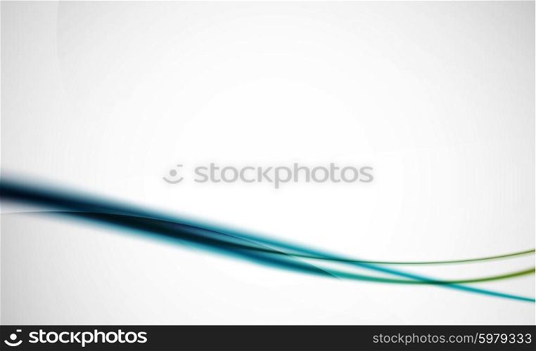 Wave blue red abstract background. Business hi-tech presentation template or advertising layout. Blue and red wave line abstract background. Business or hi-tech presentation template or advertising layout