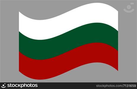 Wave Bulgaria Flag Vector illustration eps 10.. Wave Bulgaria Flag Vector illustration eps 10