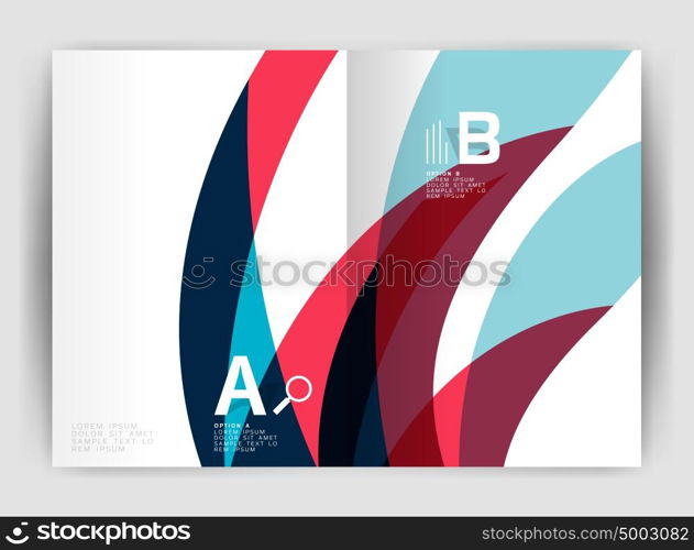 Wave design business brochure or annual report cover. Wave design business brochure or annual report cover. Abstract background