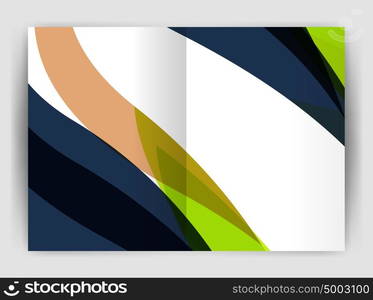 Wave design business brochure or annual report cover. Wave design business brochure or annual report cover. Abstract background