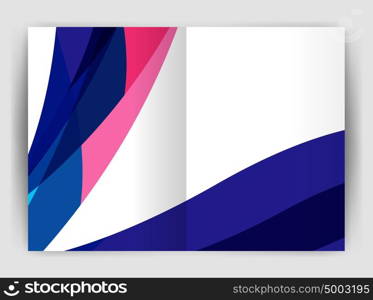 Wave design business brochure or annual report cover. Wave design business brochure or annual report cover. Abstract background