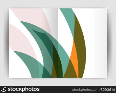 Wave design business brochure or annual report cover. Wave design business brochure or annual report cover. Abstract background