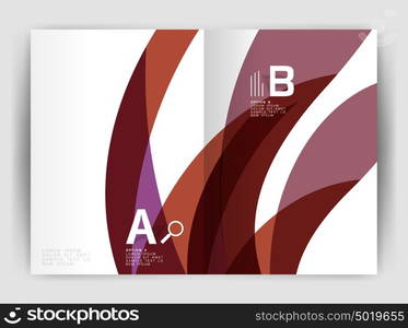 Wave design business brochure or annual report cover. Wave design business brochure or annual report cover. Abstract background