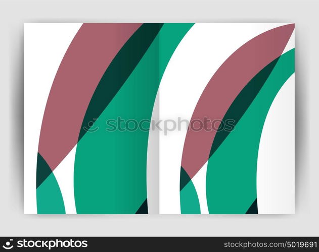 Wave design business brochure or annual report cover. Wave design business brochure or annual report cover. Abstract background