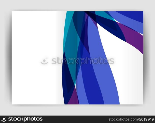 Wave design business brochure or annual report cover. Wave design business brochure or annual report cover. Abstract background