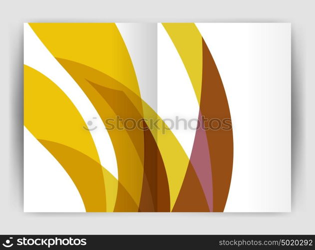 Wave design business brochure or annual report cover. Wave design business brochure or annual report cover. Abstract background