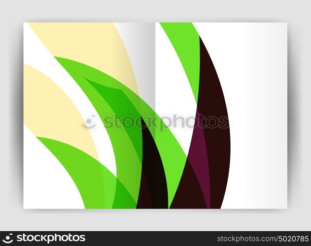 Wave design business brochure or annual report cover. Wave design business brochure or annual report cover. Abstract background