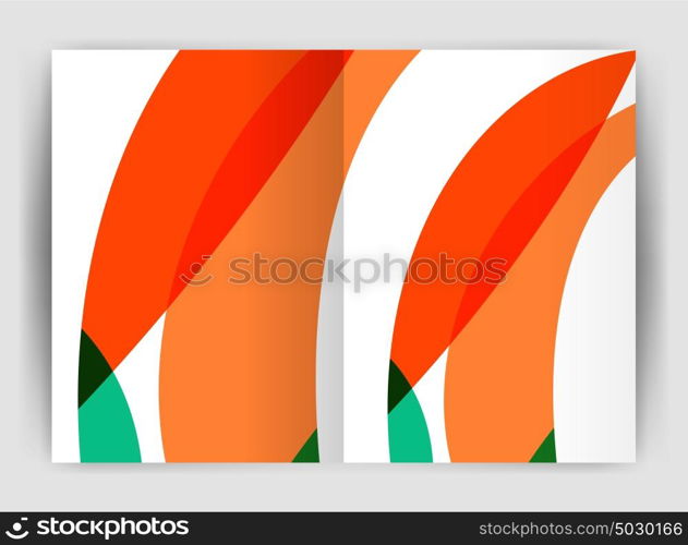 Wave design business brochure or annual report cover. Wave design business brochure or annual report cover. Abstract background