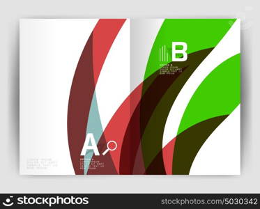 Wave design business brochure or annual report cover. Wave design business brochure or annual report cover. Abstract background