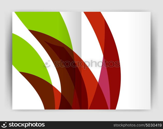 Wave design business brochure or annual report cover. Wave design business brochure or annual report cover. Abstract background