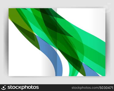 Wave design business brochure or annual report cover. Wave design business brochure or annual report cover. Abstract background