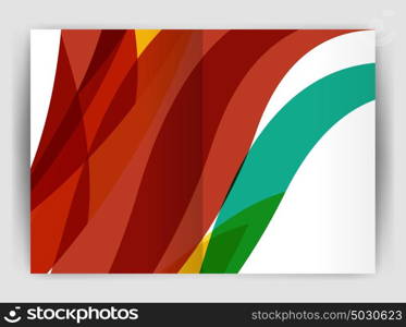 Wave design business brochure or annual report cover. Wave design business brochure or annual report cover. Abstract background