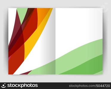 Wave design business brochure or annual report cover. Wave design business brochure or annual report cover. Abstract background