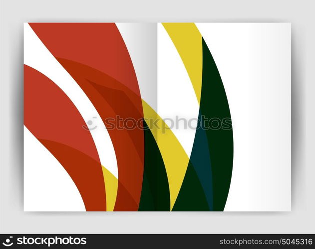 Wave design business brochure or annual report cover. Wave design business brochure or annual report cover. Abstract background