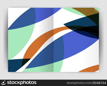 Wave design business brochure or annual report cover. Wave design business brochure or annual report cover. Abstract background