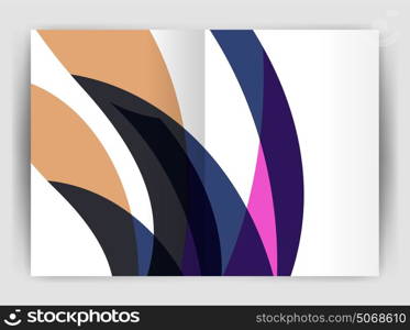 Wave design business brochure or annual report cover. Wave design business brochure or annual report cover. Abstract background