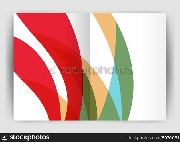 Wave design business brochure or annual report cover. Wave design business brochure or annual report cover. Abstract background