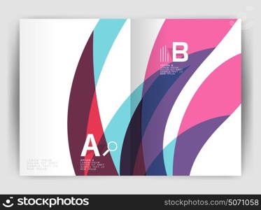 Wave design business brochure or annual report cover. Wave design business brochure or annual report cover. Abstract background