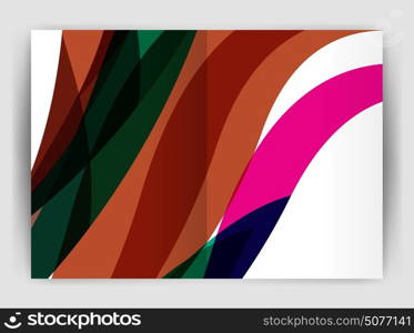 Wave design business brochure or annual report cover. Wave design business brochure or annual report cover. Abstract background