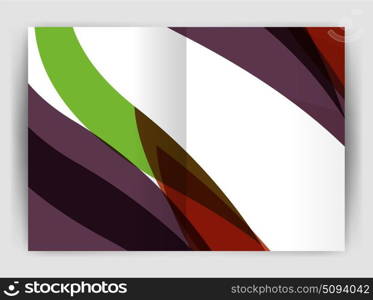 Wave design business brochure or annual report cover. Wave design business brochure or annual report cover. Abstract background