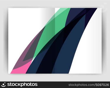 Wave design business brochure or annual report cover. Wave design business brochure or annual report cover. Abstract background