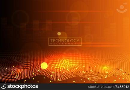 Wave Digital Internet Network Abstract Technology Background