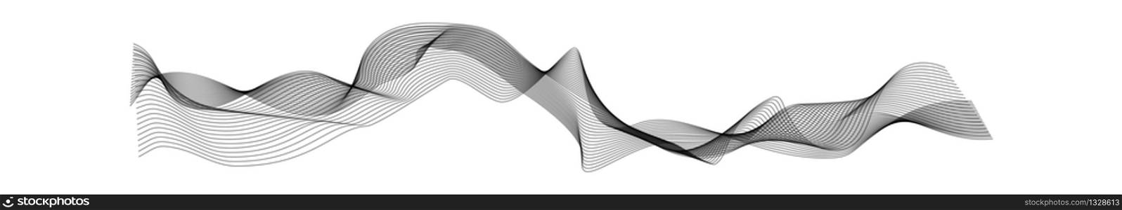 Wave element. Vector abstract line waves graphics smooth design for technology radio digital equalizer. Wave element. Vector abstract line waves graphics smooth design for digital equalizer
