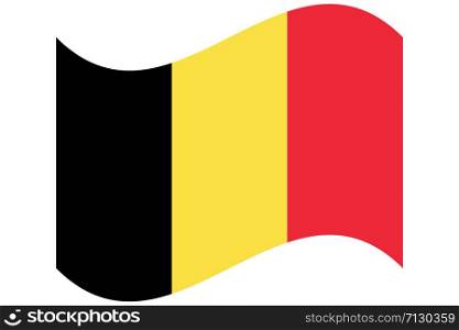 Wave Flag of Belgium Vector illustration eps 10.. Wave Flag of Belgium vector