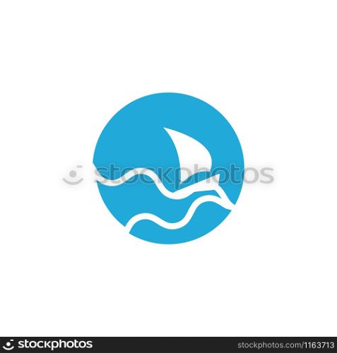 Wave graphic design template vector isolated illustration