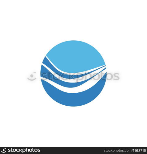 Wave graphic design template vector isolated illustration