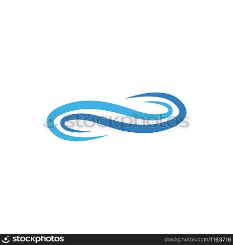 Wave graphic design template vector isolated illustration