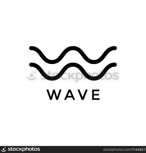 Wave icon design template vector isolated illustration. Wave icon design template vector isolated