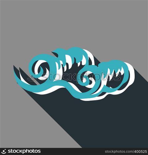 Wave icon. Flat illustration of wave vector icon for web. Wave icon, flat style