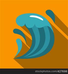 Wave icon. Flat illustration of wave vector icon for web. Wave icon, flat style