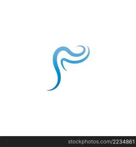 Wave icon logo design vector illustration