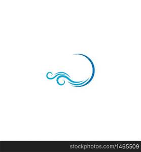 Wave icon logo vector illustration