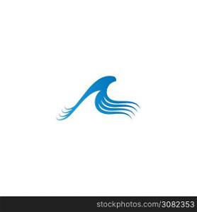 Wave icon logo vector illustration