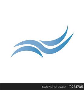 wave icon vector illustration logo design
