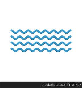 Wave icon vector isolated on white background. Wave icon vector isolated on white