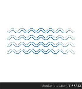 Wave icon vector on white background