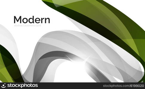 Wave light abstract background. Wave light abstract background- color curve stripes and lines in various motion concepts and with light and shadow effects. Presentation banner and business card message design template set.