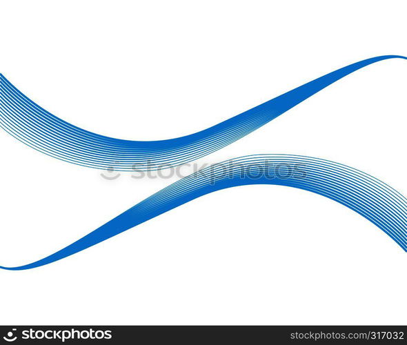 Wave line background vector