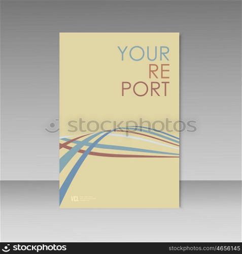 Wave line on brochure background. Abstract Vector. Wave line on brochure background. Abstract Vector.