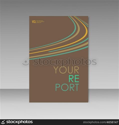 Wave line on brochure background. Abstract Vector. Wave line on brochure background. Abstract Vector.
