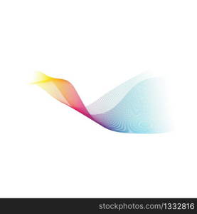 Wave line vector icon illustration design