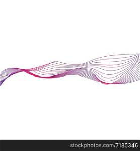 Wave line vector icon illustration design